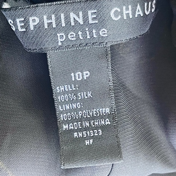 Josephine Chaus Silk Embroidered Pants Floral Set - Picture 10 of 13